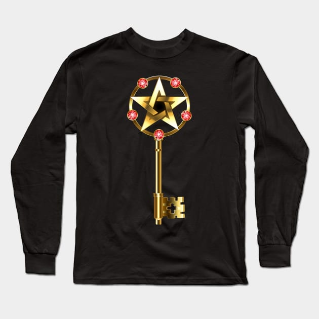 Gold Key Long Sleeve T-Shirt by Blackmoon9